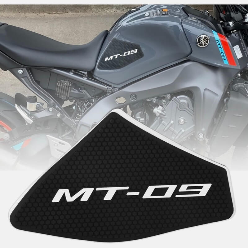 Protège-réservoir Latéral Lodokdre Pour Yamaha MT-09 (à Partir De 2021) - Paire Gauche/droite En Caoutchouc Noir