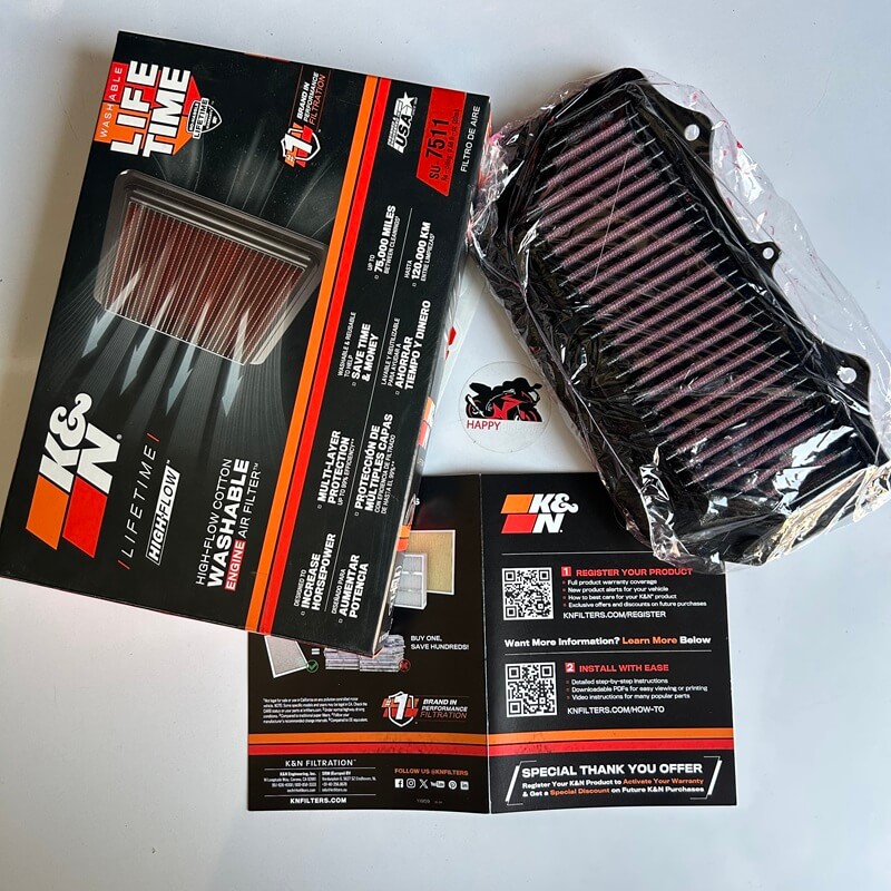 Filtre à Air K&N GSX-R 600 750 2018-2026 casablanca